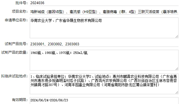 最新禽腺病毒疫苗品种和厂家汇总（2024年版）