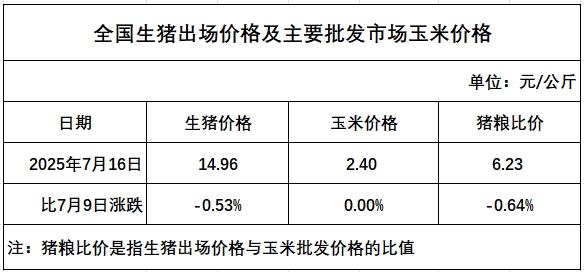 2025.07.24 今天猪价行情分析