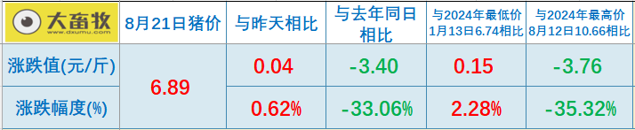 2025.08.21 今天猪价行情分析