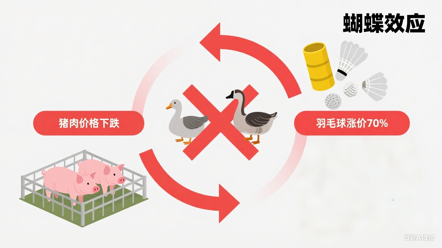 羽毛球价格飞涨，是猪肉降价引发的蝴蝶效应？