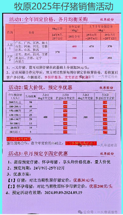 牧原公布2026年仔猪销售方案，农户直联合作，帮助农户每头多挣100元+