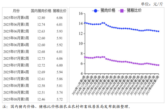 2025年8月国内和国际猪肉市场行情分析——生猪及猪肉价格下跌