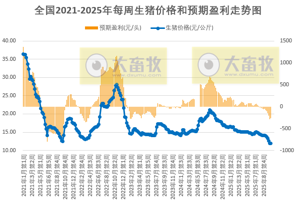 发改委发布2025年10月第4周猪粮比及猪价分析预测