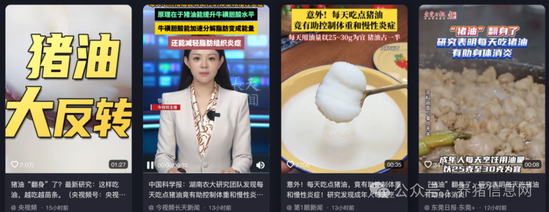 640-28 冲上热搜!猪油竟有助控制体重和慢性炎症,官媒齐发声