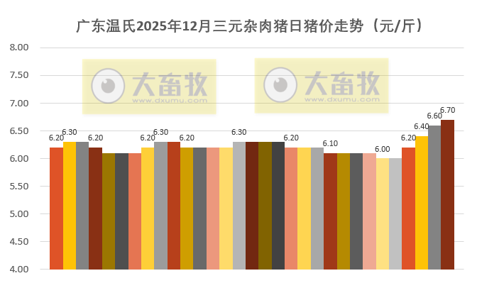广东温氏2025年12月及年度猪价走势分析