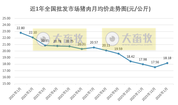2026年1月全国批发市场的鸡猪牛羊肉价格情况